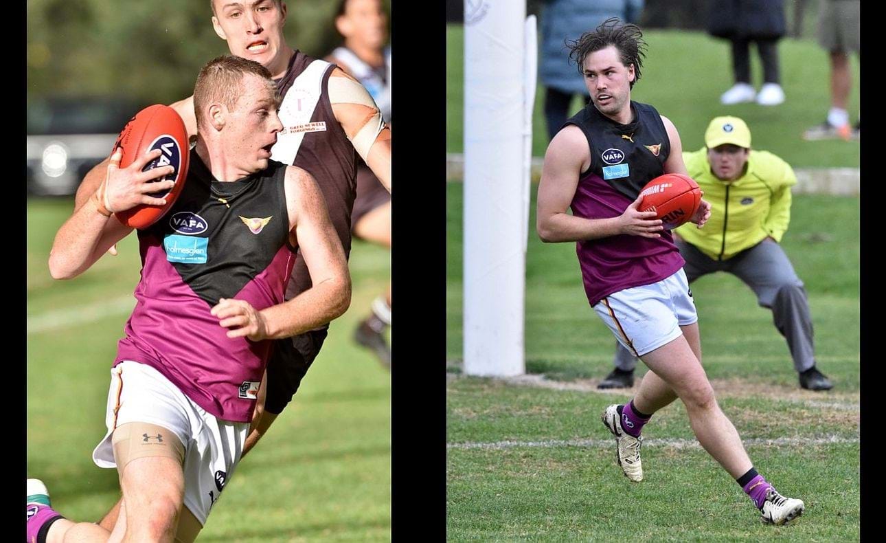 Forwards Dre Stefanakis and Jack Munro, always dangerous around goal